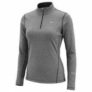 Nike Dri-FIT Heathered Gray Running Top